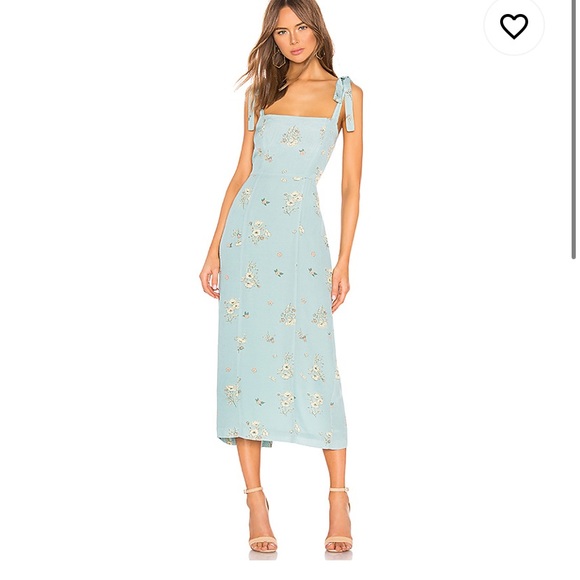 Camille Midi Dress in Poppy Print NWT